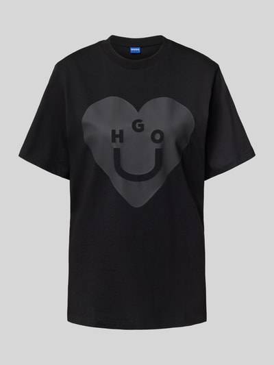 Hugo Blue Loose Fit T-Shirt aus reiner Baumwolle Modell 'VINTAGE TEE' Black 2