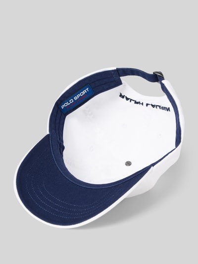 Polo Sport Basecap mit Label-Stitching Weiss 2