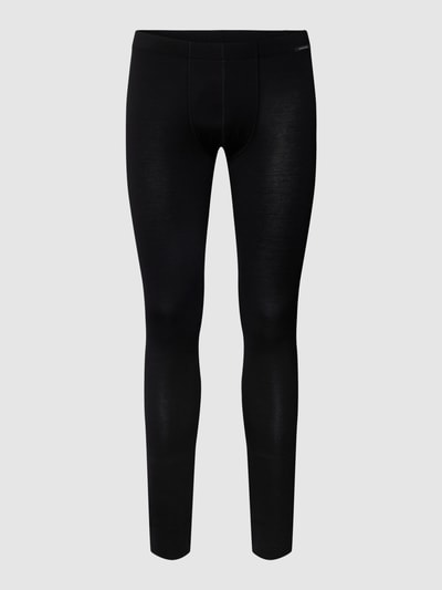 Schiesser Lange onderbroek met labeldetail, model 'WARMING BASELAYER' Zwart - 2