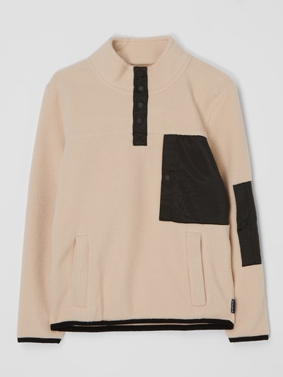 Tom Tailor Troyer aus Fleece Ecru 1