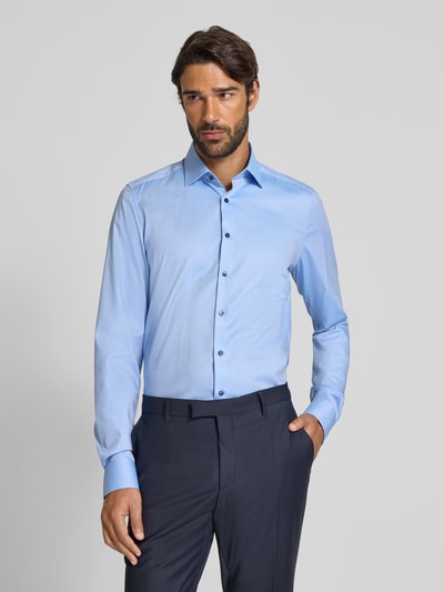 OLYMP Level Five Slim fit zakelijk overhemd met extra lange mouwen
 Bleu - 4