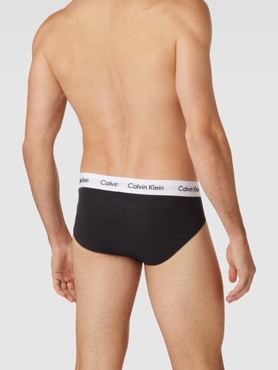 Calvin Klein Underwear Slip met labeldetail in een set van 3 stuks Zwart - 4