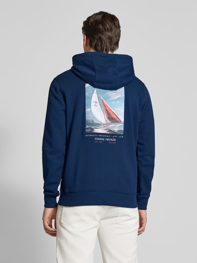 Tommy Hilfiger Regular Fit Hoodie mit Motiv-Print Blau 5