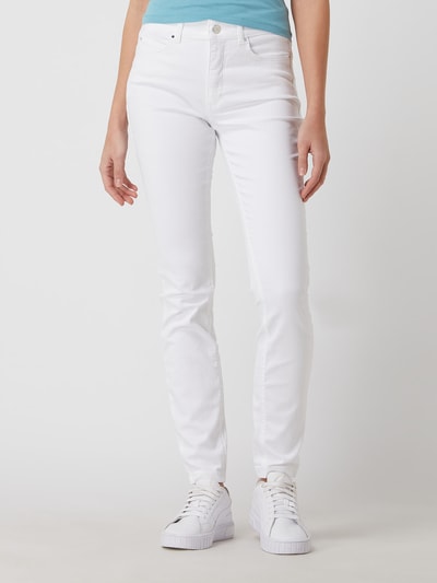 MAC Skinny fit jeans met stretch, model 'Dream' Wit - 4