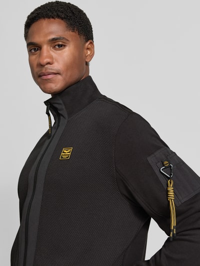 PME Legend Sweatjacke mit Stehkragen und Reißverschluss Anthrazit 3