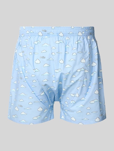 POCKIES Boxershorts mit Label-Detail im 2er-Pack Hellblau 3