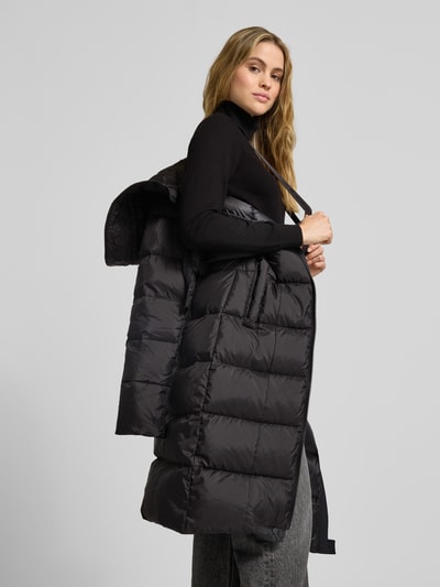 Peuterey Płaszcz pikowany z wpuszczanymi kieszeniami model ‘NUNKI’ Czarny 3