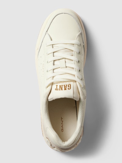 Gant Sneakersy z detalami z logo model ‘Ellizy’ Złamany biały 4