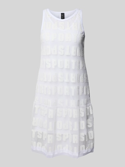 Marc Cain Knielanges Kleid mit Rundhalsausschnitt Weiss 2