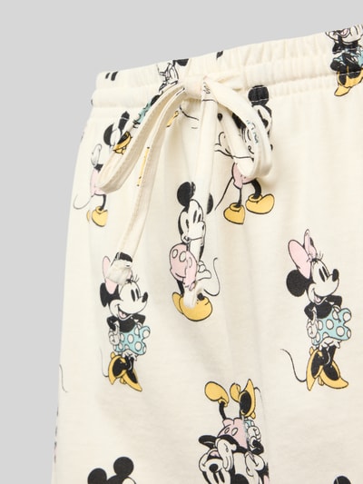 Jake*s Casual Relaxed fit korte pyjamabroek met tunnelkoord Offwhite - 2