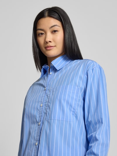 MAX&Co. Regular Fit Hemdbluse mit Brusttasche Modell 'BARI' Bleu 3