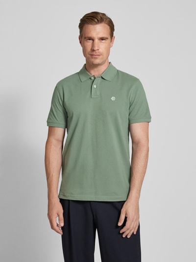 MCNEAL Poloshirt met labelstitching Rietgroen - 4