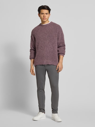 Only & Sons Slim fit chino van viscosemix, model 'MARK' Middengrijs - 1