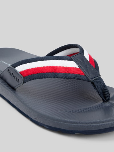 Tommy Hilfiger Zehentrenner mit Logo Details Marine 4