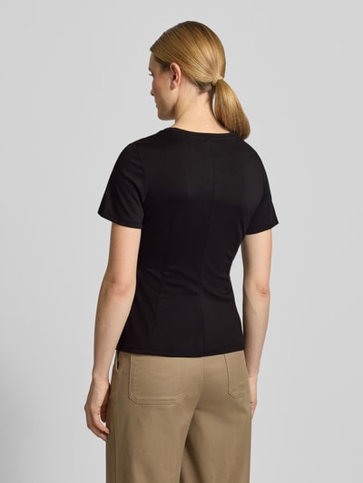VERO MODA Shaped fit T-shirt met viscose model 'ABBY' Zwart - 5