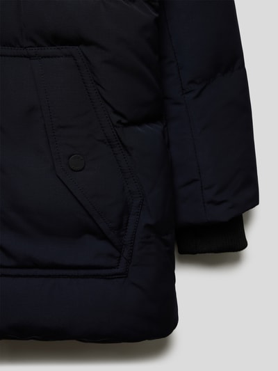 CARS JEANS Steppjacke mit Kunstpelzkragen Modell 'Babushka' Marineblau 2