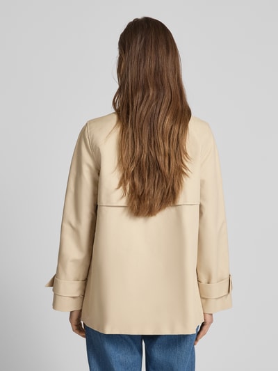 Stefanel Trenchcoat mit Umlegekragen Beige 5