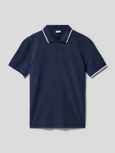 s.Oliver RED LABEL Poloshirt mit Polokragen Marineblau 1