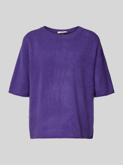 0039 Italy Strickshirt aus Kaschmir-Mix Modell 'Ines' Violett 2