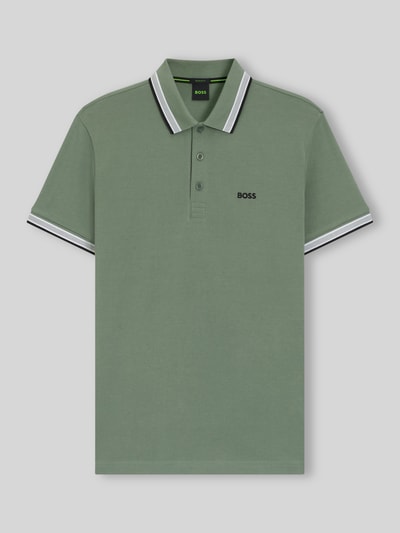 BOSS Green Regular fit Poloshirt van puur katoen model 'PADDY' Olijfgroen - 2