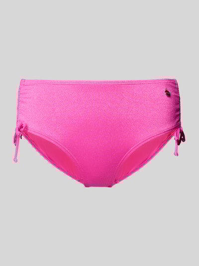 LASCANA Bikinibroekje met labeldetail Felroze - 1