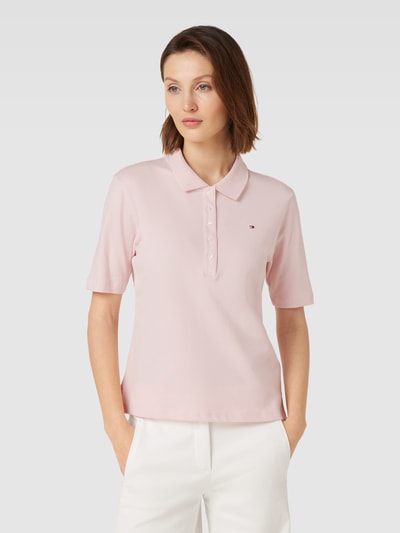 Tommy Hilfiger Poloshirt mit kurzer Knopfleiste Hellrosa 4