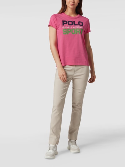 Polo Ralph Lauren T-Shirt mit Logo-Print Pink 1