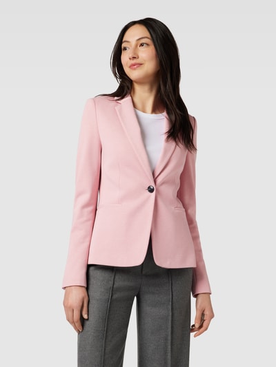 Jake*s Collection Blazer mit unifarbenem Design und Zweiwege-Reißverschluss Rosa 4