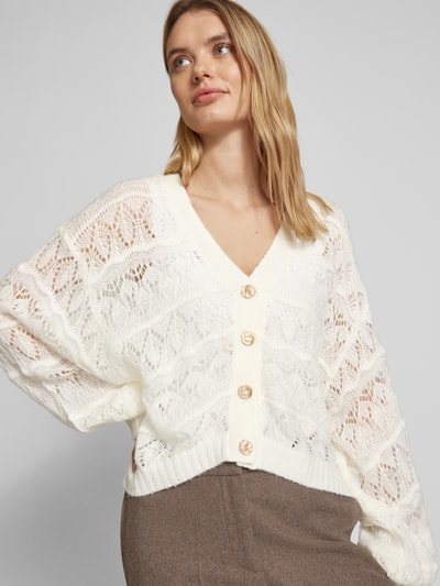 FARM RIO Strickjacke mit Knopfleiste Offwhite 3