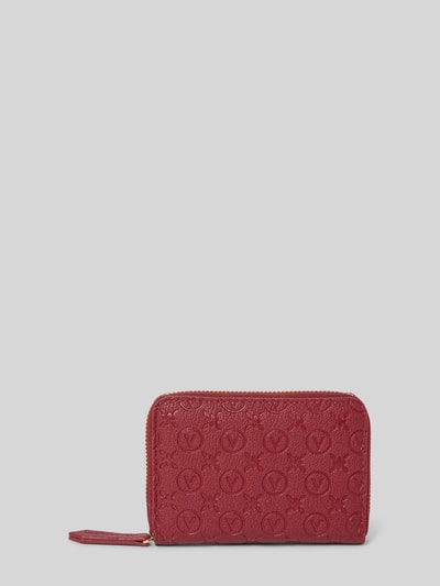 VALENTINO BAGS Portemonnee met all-over labelprint, model 'SAMBA' Rood - 1