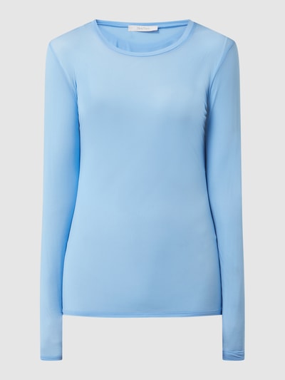 MaxMara Leisure Longsleeve mit Stretch-Anteil Modell 'Trento' Bleu 2