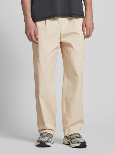 REVIEW Stoffen broek met achterzakken Beige - 4