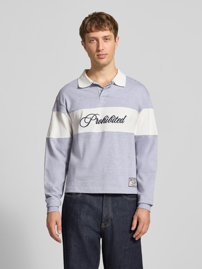 PROHIBITED Sweatshirt van puur katoen Lichtgrijs gemêleerd - 4