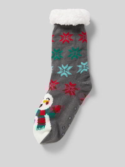 CAPELLI NEW YORK Sokken met ribboord Lichtgrijs - 1