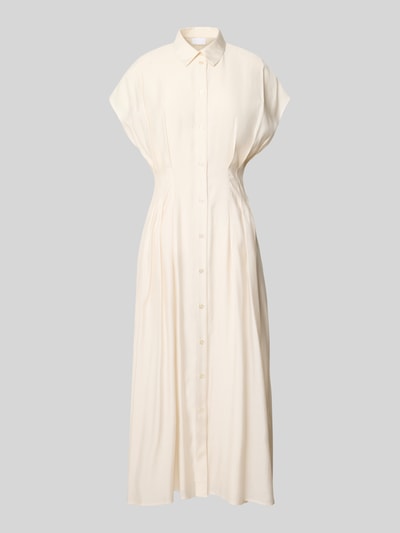 Jake*s Collection Hemdblusenkleid mit Hemdblusenkragen und Knopfleiste Ecru 2