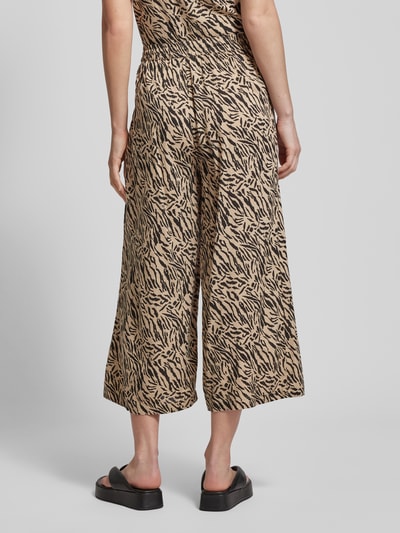 Pieces Flared stoffen broek met tunnelkoord, model 'NYA' Zand - 5