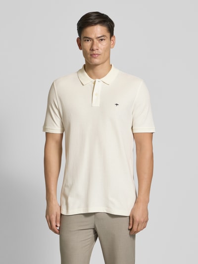 Fynch-Hatton Regular fit poloshirt met logostitching Offwhite - 4