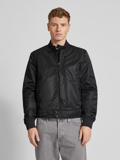 G-Star Raw Jacke mit Stehkragen Modell 'Biker' Black 4