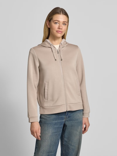 Tom Tailor Bluza rozpinana o kroju regular fit z dodatkiem wiskozy Szarobrązowy 4