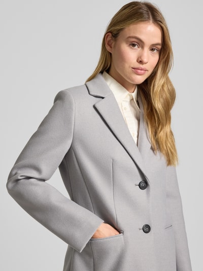 Christian Berg Woman Selection Mantel mit Reverskragen und Pattentaschen Hellgrau 3