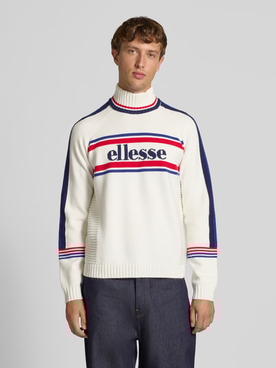 Ellesse Gebreide pullover met opstaande kraag, model 'PELLINI' Offwhite - 4