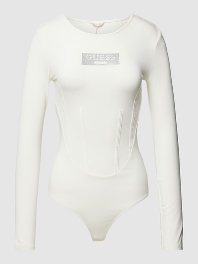 Guess Body van viscosemix met strass-steentjes Offwhite - 2