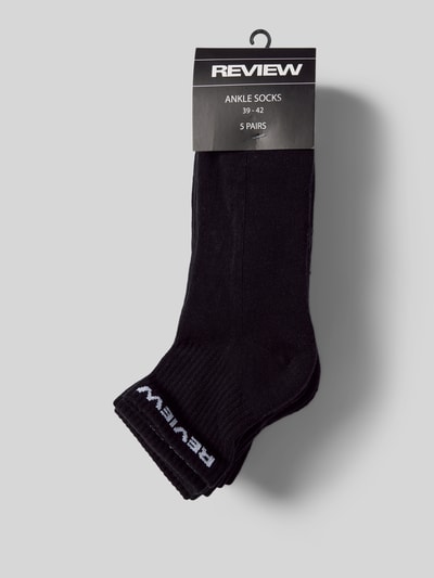 REVIEW Socken mit Label-Detail im 5er-Pack Black 3