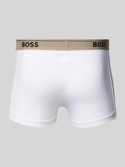 BOSS Boxershort met elastische band met logo in een set van 3 stuks Olijfgroen - 3