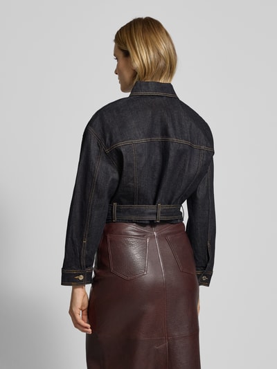 HUGO Oversized Jeansjacke aus Baumwoll-Mix Modell 'GALATA' Dunkelblau 5