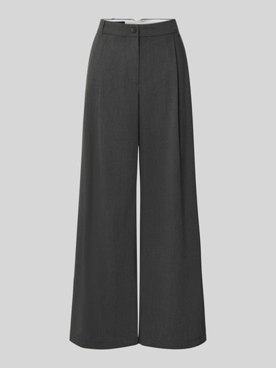 Produktfoto, graue Weite Hose mit Viskose-Anteil Modell 'STELLA' von VERO MODA, glatte Stofftextur, weiter Schnitt, Damen Weite Hose