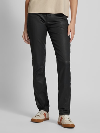 MAC Slim fit jeans met achterzakken Zwart - 4