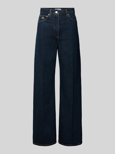 Lacoste Wide Fit Jeans mit Logo-Detail Dunkelblau 1