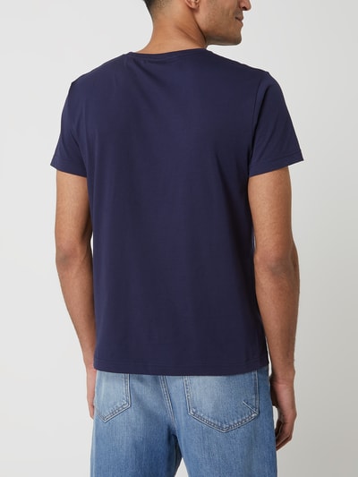 Gant T-shirt z logo Granatowy 5