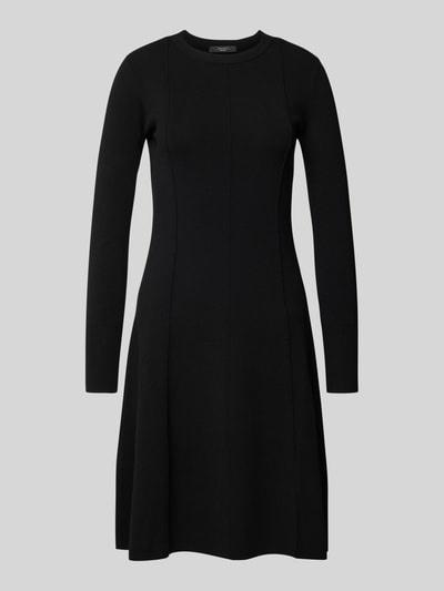 Weekend Max Mara Knielanges Kleid mit Rundhalsausschnitt Modell 'USCIO' Black 1